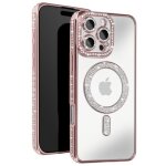 Coque - diamant - iphone 16 pro - protection magsafe - contour strass - �l�gante