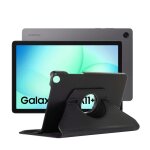 Coque etui rotatif en simili cuir pour samsung galaxy tab a11 + plus 11 sm - x230 sm - x236b housse noir ...