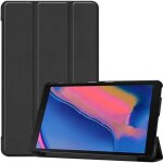 Housse tablette pour galaxy tab a 10. 1 - pu cuir - support - antichoc - compatible t510 / t515 - noir ...