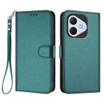 Coque pour honor 400 lite 5g housse de t�l�phone en cuir uni avec cadre 3 cartes - vert blue coque pt18 ...