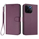 Coque pour honor 400 smart 5g housse de t�l�phone en cuir uni avec cadre 3 cartes - rouge blue housse ...