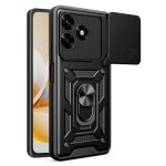Coque pour honor x5c plus - housse etui rigide anti choc + film ecran - noir