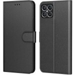 Coque pour honor x8 pochette protection etui housse premium en cuir pufermeture magntique aurstore noir ...
