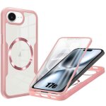 Coque int�grale - booling - pour iphone 17e - protection hybride avec cercle magn�tique - rose