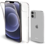 Coque intgrale pour iphone 12 mini transparente - 360 degres protection etui housse case - avant silicone ...