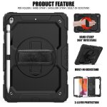 Coque ipad 10. 2 (2021) coque ipad 9 gnration housse tui ipad 10. 2 [360 rotatif support][bandoulire][po ...