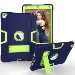 Coque ipad air 2 - francis - r - a1566 a1567 - antichoc - support - vert / navy