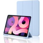Coque pour ipad - swrose - a16 11 2025 trifold avec support stylet tpu flexible bleu clair