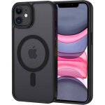 Coque pour iphone 11 magn�tique compatible avec magsafe �tui mat translucide minimaliste pc dur housse ...