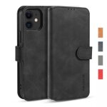 Coque iphone 12cuir premium tui de protection portefeuille stand tpu bumper housse pour iphone 12 - ...