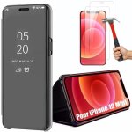 Coque de protection - e. f. connection - iphone 12 mini - effet miroir - protection intgrale - 2 verres ...