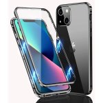 Coque pour iphone 13 - antichoc - métal bumper - verre trempé - noir - protection complète Coque pour iphone 13 - antichoc - métal bumper - verre trempé - noir - protection complète