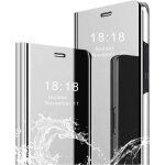 Coque iphone 7 / iphone 8 étui + verre trempé flip clear view translucide miroir cover protecteur standing ... Coque iphone 7 / iphone 8 étui + verre trempé flip clear view translucide miroir cover protecteur standing ...