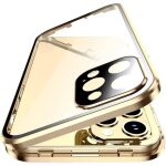 Coque magntique iphone 13 pro max avec protection d'objectif camra cadre pare chocs en aluminium hybride ...