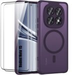 Coque magn�tique - pour xiaomi redmi note 15 5g / 4g - avec protection cam�ra - violet - 2 vitres