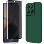 Coque pour motorola edge 60 fusion / edge 60 + verre tremp� anti espion - etui housse vert vitre anti ...