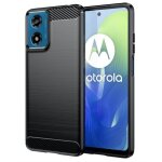 Coque pour motorola moto g04 / g04s / g24 / g24 power / e14 - housse etui silicone gel carbone + verre ...