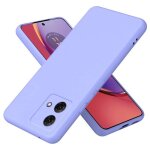 Coque pour motorola moto g84 5g - housse etui silicone gel fine + film ecran - mauve