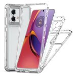 Coque pour motorola moto g84 5g - housse etui silicone gel fine 360 integrale (avant et arriere) + film ...