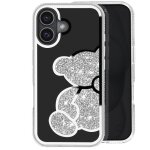 Coque ourson pour iphone 16 plus motif strassé contour brillant argent - avizar - semi - rigide - brillant ... Coque ourson pour iphone 16 plus motif strassé contour brillant argent - avizar - semi - rigide - brillant ...