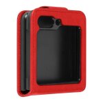 Coque pliable compatible avec samsung galaxy z flip 5 rouge coque