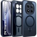 Coque et protection �cran - msm protech - xiaomi redmi note 15 pro 5g - magsafe noire - 2 verres tremp� ...
