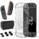 Coque protection nintendo switch 2 transparente pc / tpu ? compatible station daccueil + film �cran + ...