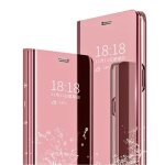 Coque pour samsung a51�tui + verre tremp� film protecteur flip clear view translucide miroir cover standing ...