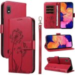 Coque pour samsung galaxy a10 housse en cuir pu premium etui � rabat pochette de portefeuille avec porte ...