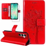 Coque pour samsung galaxy a26 5g etui portefeuille cuir avec verre tremp� motif porte carte � rabat clapet ...