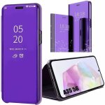 Coque de protection - booling - pour samsung galaxy a35 5g - violet - effet chrom� miroir - fonction ...