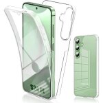 Coque - protection intgrale - samsung galaxy s24 fe - silicone + pc - transparent - vert