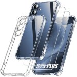 Coque - samsung - galaxy s25 plus - tpu antichoc - transparente - 2 verres trempés Coque - samsung - galaxy s25 plus - tpu antichoc - transparente - 2 verres trempés