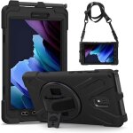 Coque samsung galaxy tab active 3 t570 - t575 - t575n antichoc �tui avec support rotatif dragonne et ...