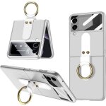 Coque pour samsung galaxy z flip 3 - �tui antichoc - bague pratique - support int�gr� - verre tremp�