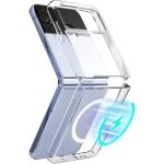 Coque pour samsung galaxy z flip 4 magnétique crystal clear transparente compatible avec magsafe Coque pour samsung galaxy z flip 4 magnétique crystal clear transparente compatible avec magsafe