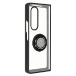 Coque - avizar - samsung galaxy z fold 3 - bague m�tallique - support vid�o - noir
