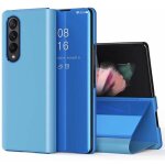 Coque - samsung - galaxy z fold 3 - protection clear view - support intégré - bleu Coque - samsung - galaxy z fold 3 - protection clear view - support intégré - bleu