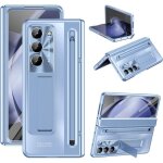 Coque pour samsung galaxy z fold 5 - trahoo - support de charni�re - stylet int�gr� - protecteur d�cran ...