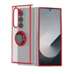 Coque pour samsung galaxy z fold 6 - avizar - bague métallique support vidéo - rouge Coque pour samsung galaxy z fold 6 - avizar - bague métallique support vidéo - rouge