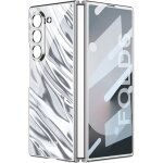 Coque pour samsung galaxy z fold 6 - kal - coque pc rigide antichoc avec motif ondul� galvanis� et protection ...