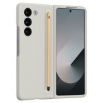 Coque - avizar - galaxy z fold 6 - soft touch - stylet inclus - gris clair