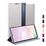 Coque samsung note 20smart view flip cover pu cuir standing rabat interne antichoc �tui pour samsung ...
