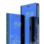 Coque pour samsung note 8 flip clear view translucide miroir cover + protection �cran [2 pi�ces] standing ...