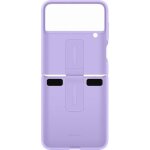Coque silicone avec anneau samsung galaxy z flip4 lavande