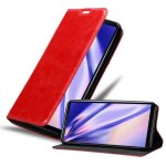 Coque pour sony xperia 10 iii housse en rouge de pomme etui case cover protection portefeuille wallet ...