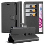 Etui pour sony xperia xz3 coque � rabat en noir de jais case cover protection portefeuille