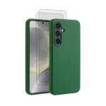 Coque de t�l�phone - evetane - galaxy s24 - antichoc - vert - 2 vitres de protection