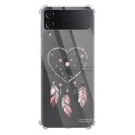 Evetane coque souple renforc�e compatible coque galaxy z flip 4 - mod�le : attrape coeur