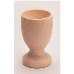 Coquetier en bois - coquetier - ht 7cm - diam 4cm - marron